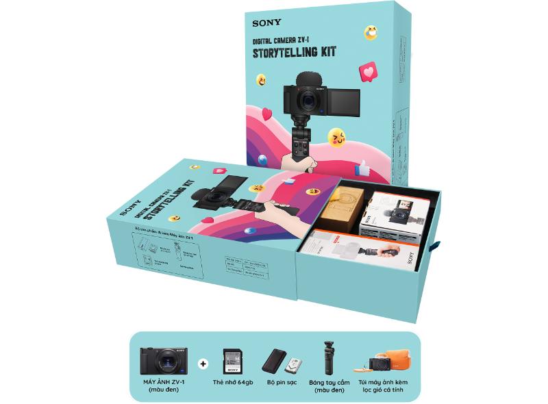 Bộ máy ảnh Sony ZV-1 Storytelling Kit (Black) | Chính Hãng