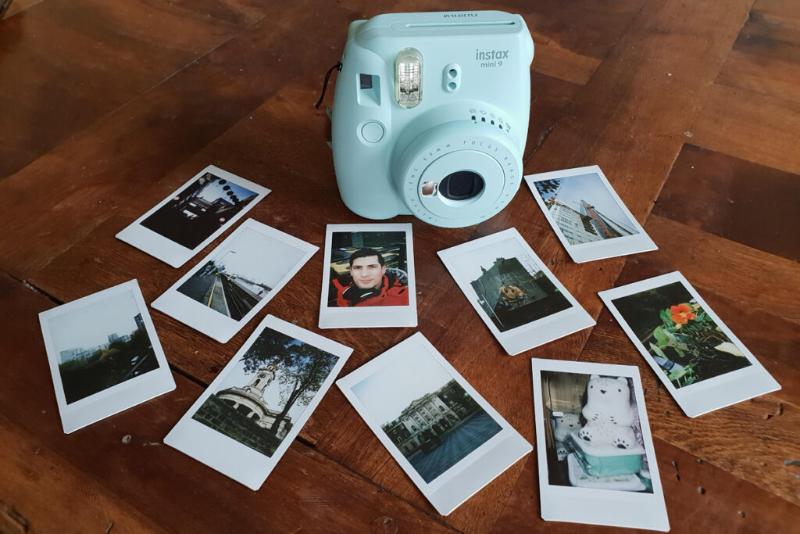 Máy ảnh Fujifilm instax mini 9 (Smokey White) | Chính hãng